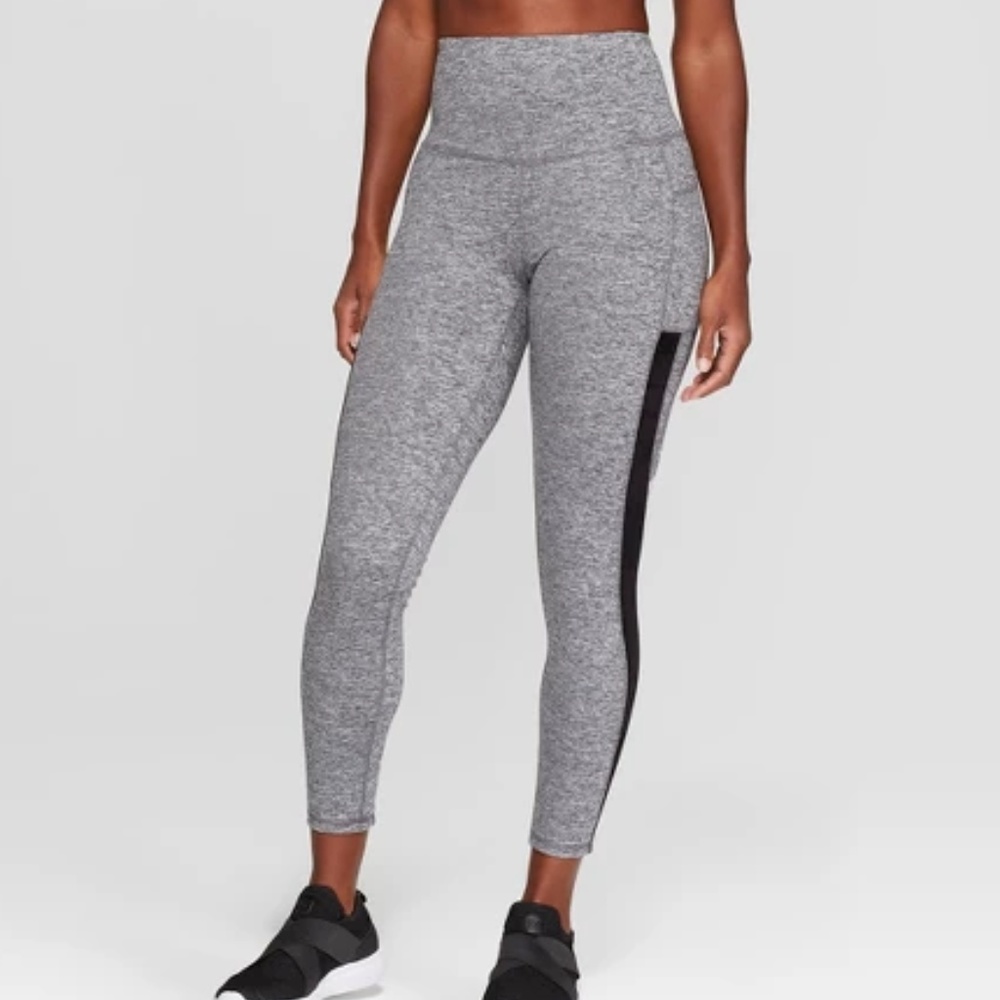 High waist gray leggings